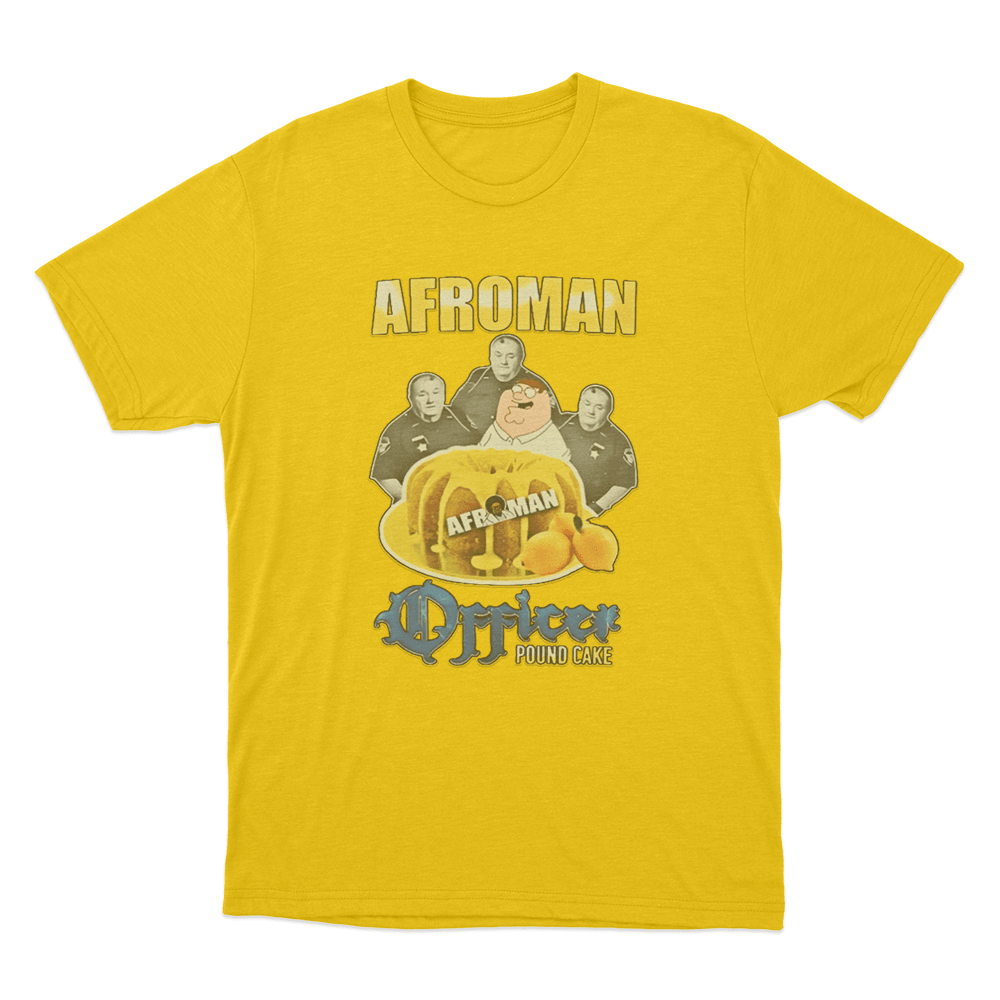 Afroman Lemon Pound Cake Unisex T Shirt Yellow Afroman Lemon Pound Cake Unisex T Shirt Yellow