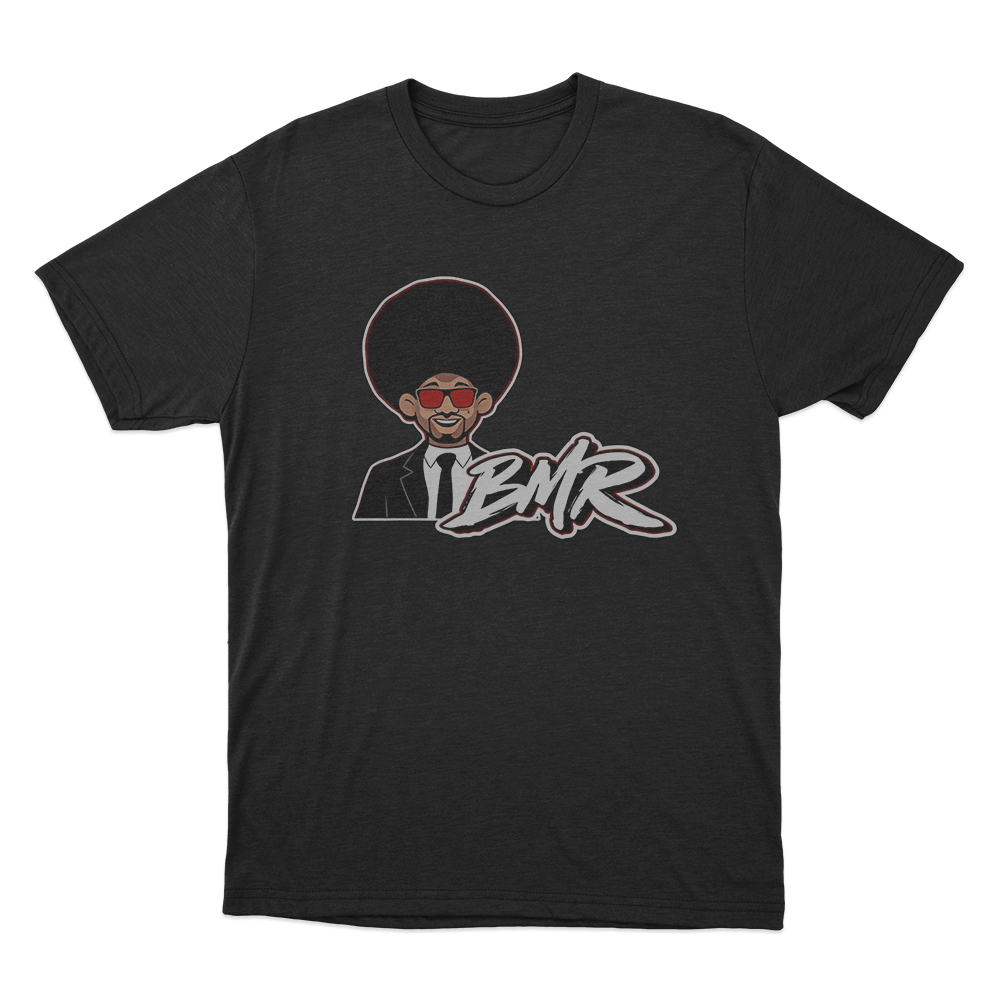 BMR Afro Character T Shirt Black BMR Afro Character T Shirt Black
