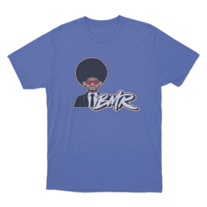 BMR Afro Character T Shirt Blue
