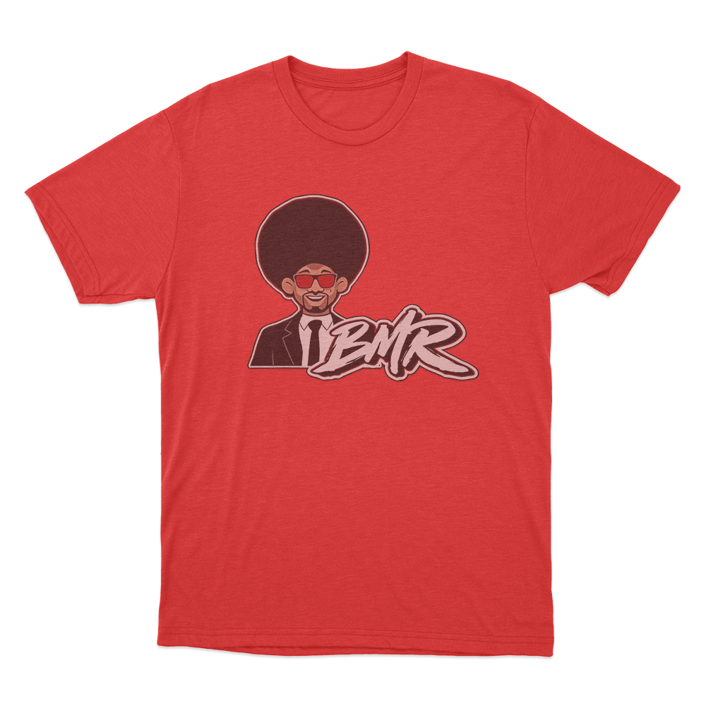 BMR Afro Character T Shirt Red BMR Afro Character T Shirt Red