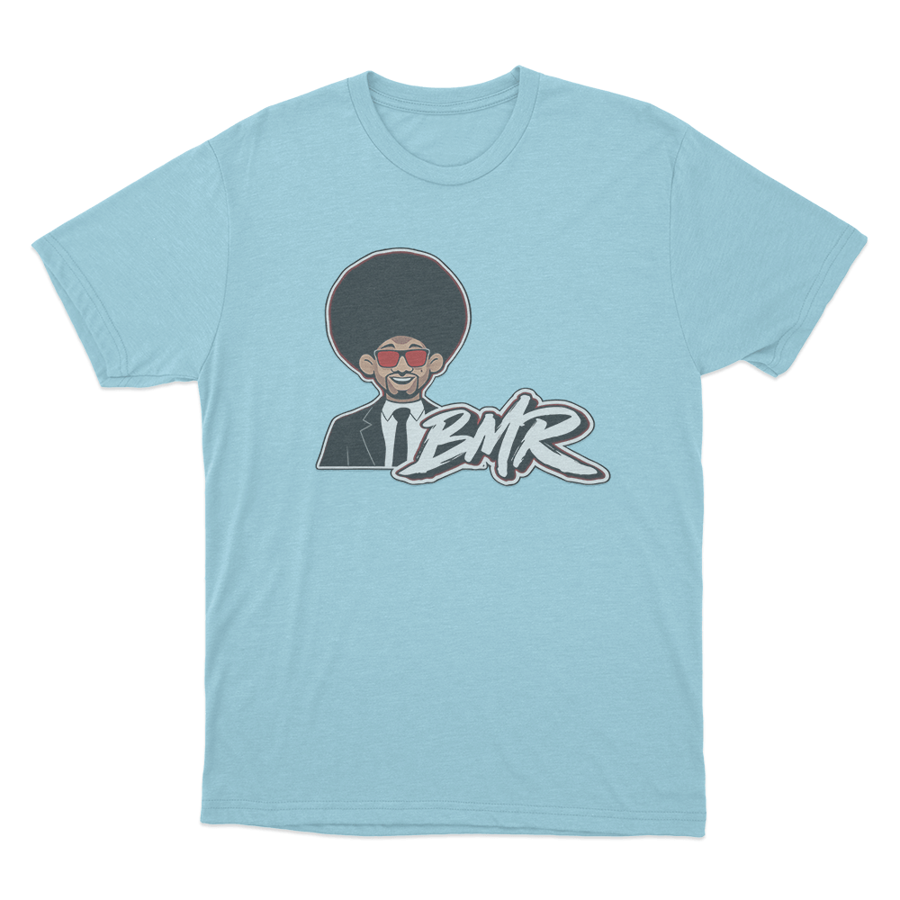 BMR Afro Character T Shirt Sky Blue BMR Afro Character T Shirt Sky Blue