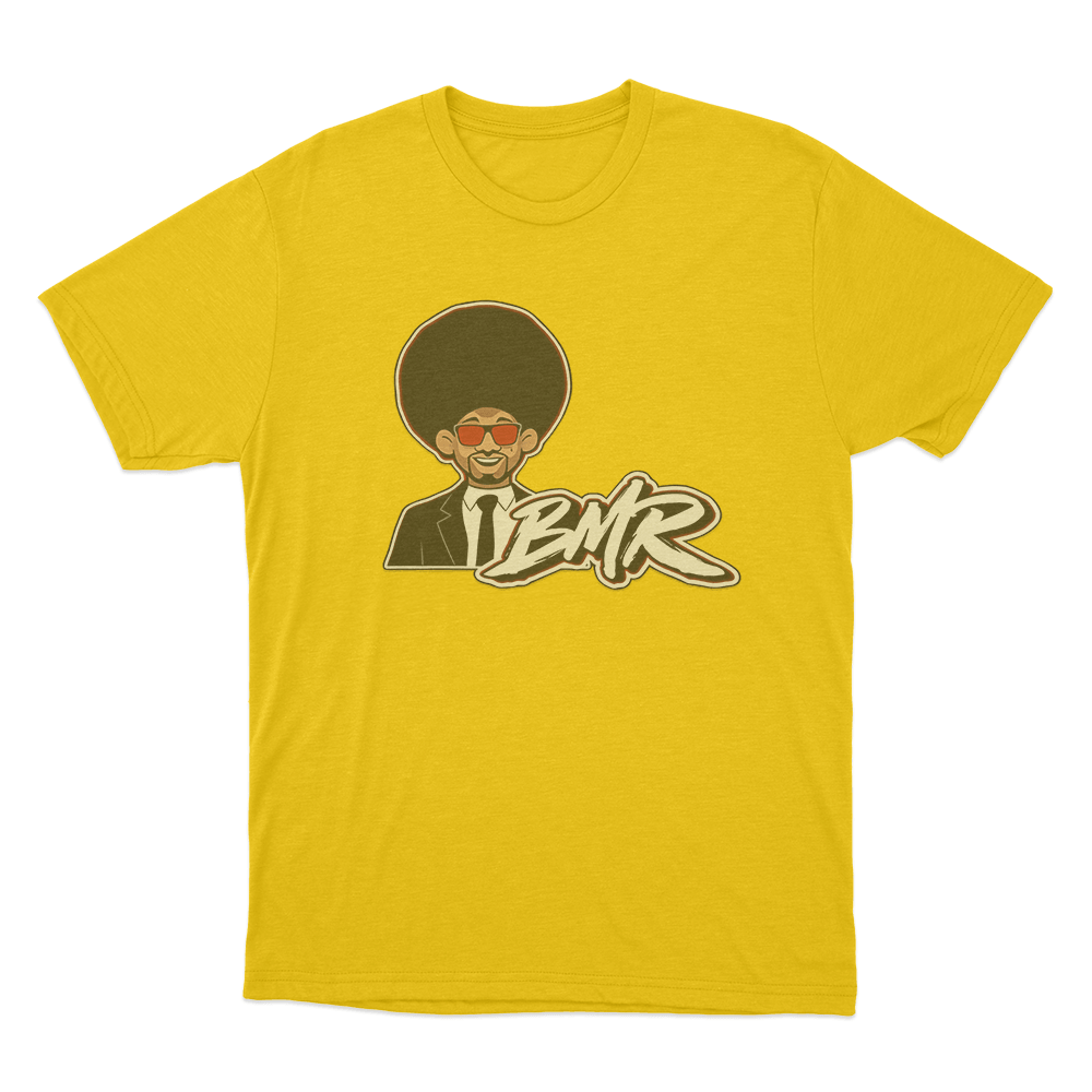 BMR Afro Character T Shirt Yellow BMR Afro Character T Shirt Yellow