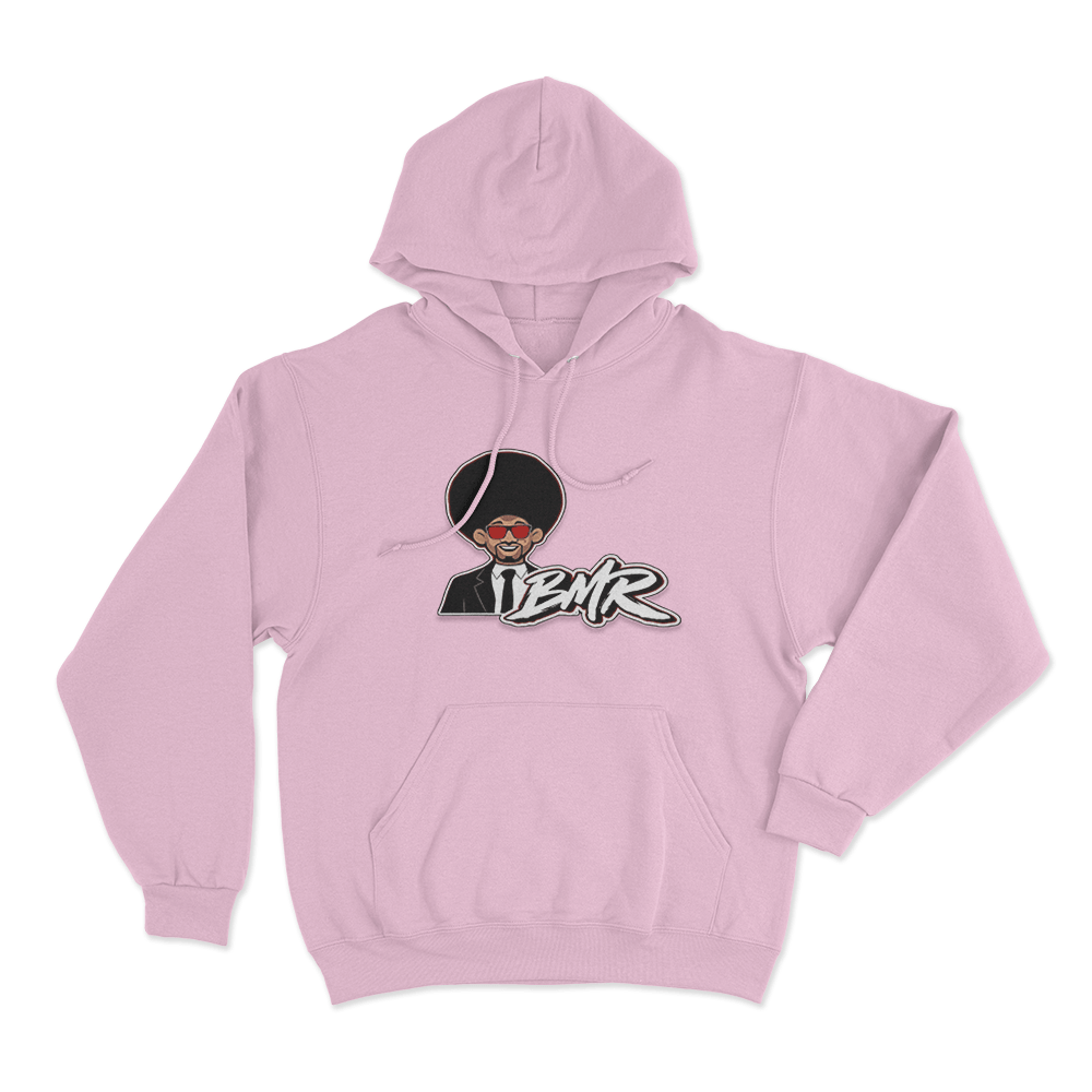 BMR Afro Character Unisex Hoodie Pink BMR Afro Character Unisex Hoodie Pink