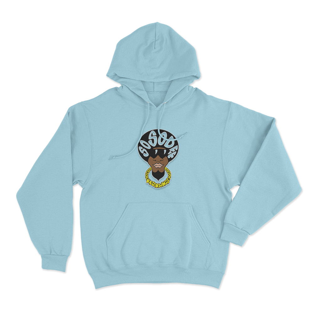 So So Def Afro Logo Unisex Hoodie Sky Blue So So Def Afro Logo Unisex Hoodie Sky Blue